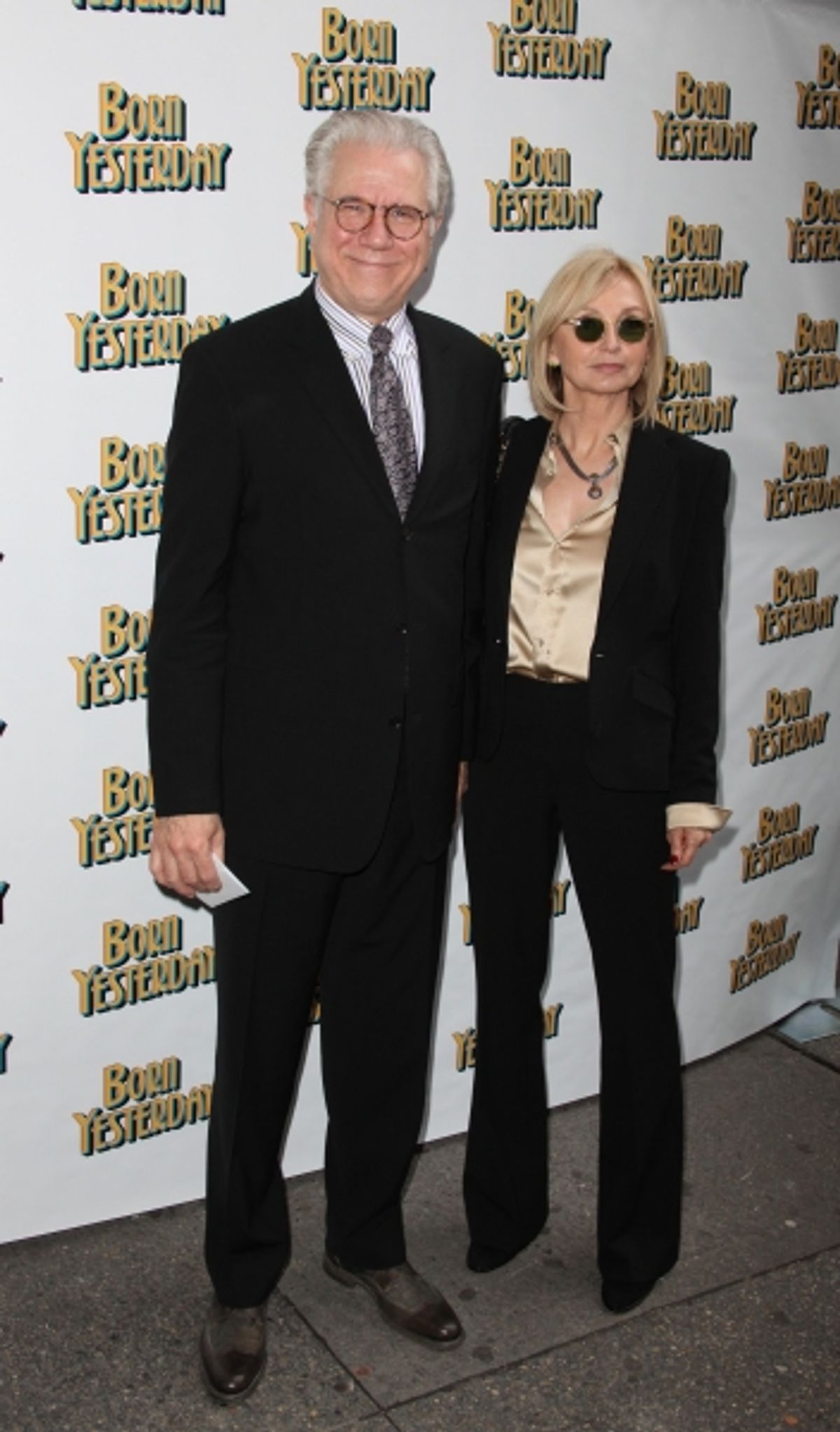 John Larroquette and Elizabeth Ann Cookson attending the Broadway Opening Night Performance for 'Born Yesterday' in New York City. at 