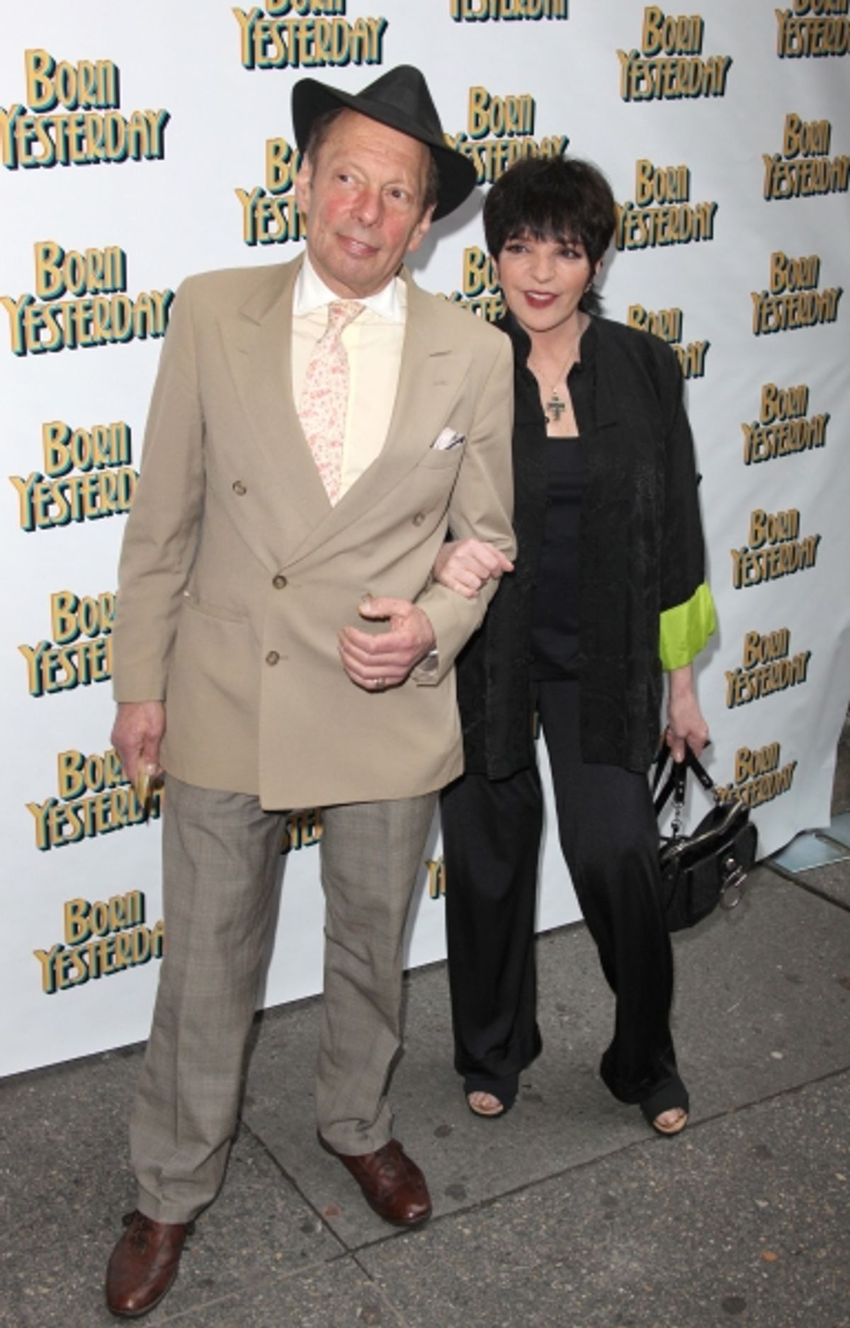 Rock Bryner & Liza Minnelli attending the Broadway Opening Night Performance for 'Born Yesterday' in New York City. at BORN YESTERDAY Opening Night Red Carpet