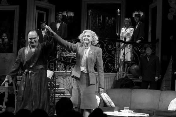 Jim Belushi & Nina Arianda during the Broadway Opening Night Performance Curtain Call Photo