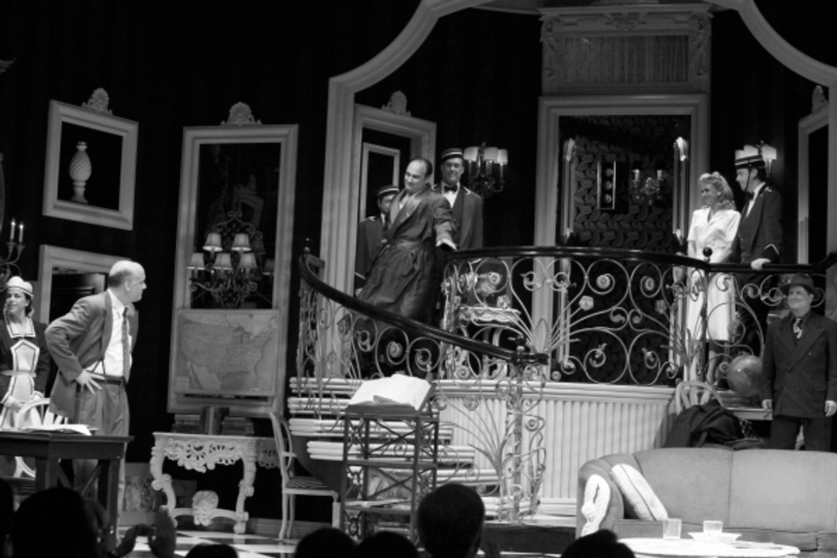 Jim Belushi during the Broadway Opening Night Performance Curtain Call for 'Born Yesterday' in New York City. at 