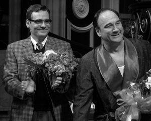 Robert Sean Leonard & Jim Belushi during the Broadway Opening Night Performance Curtain Call for 'Born Yesterday' in New York City. @ BroadwayWorld Robert Sean Leonard & Jim Belushi during the Broadway Opening Night Performance Curta Photo