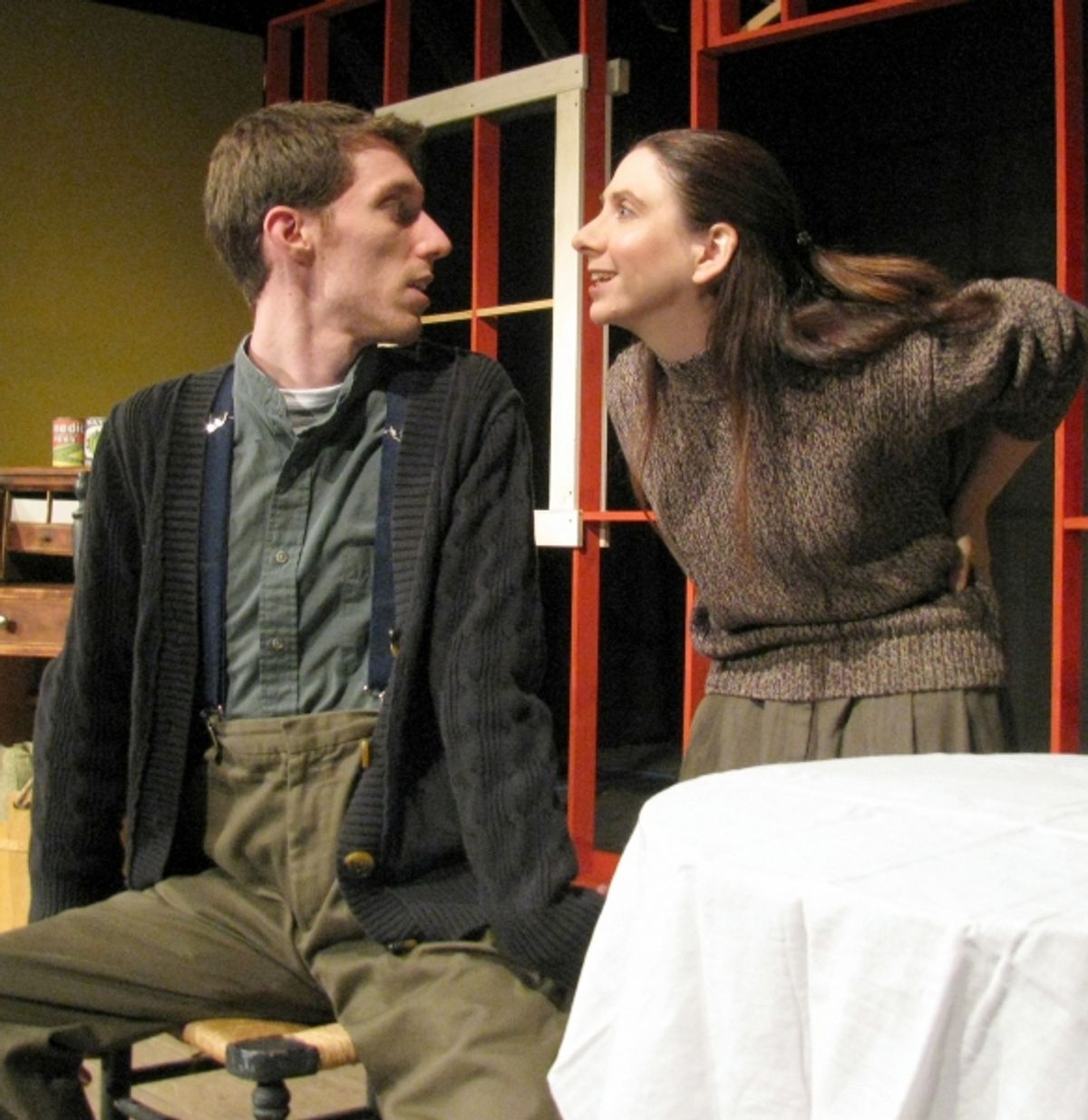 Mike Gearty and Allison Deratzian at 