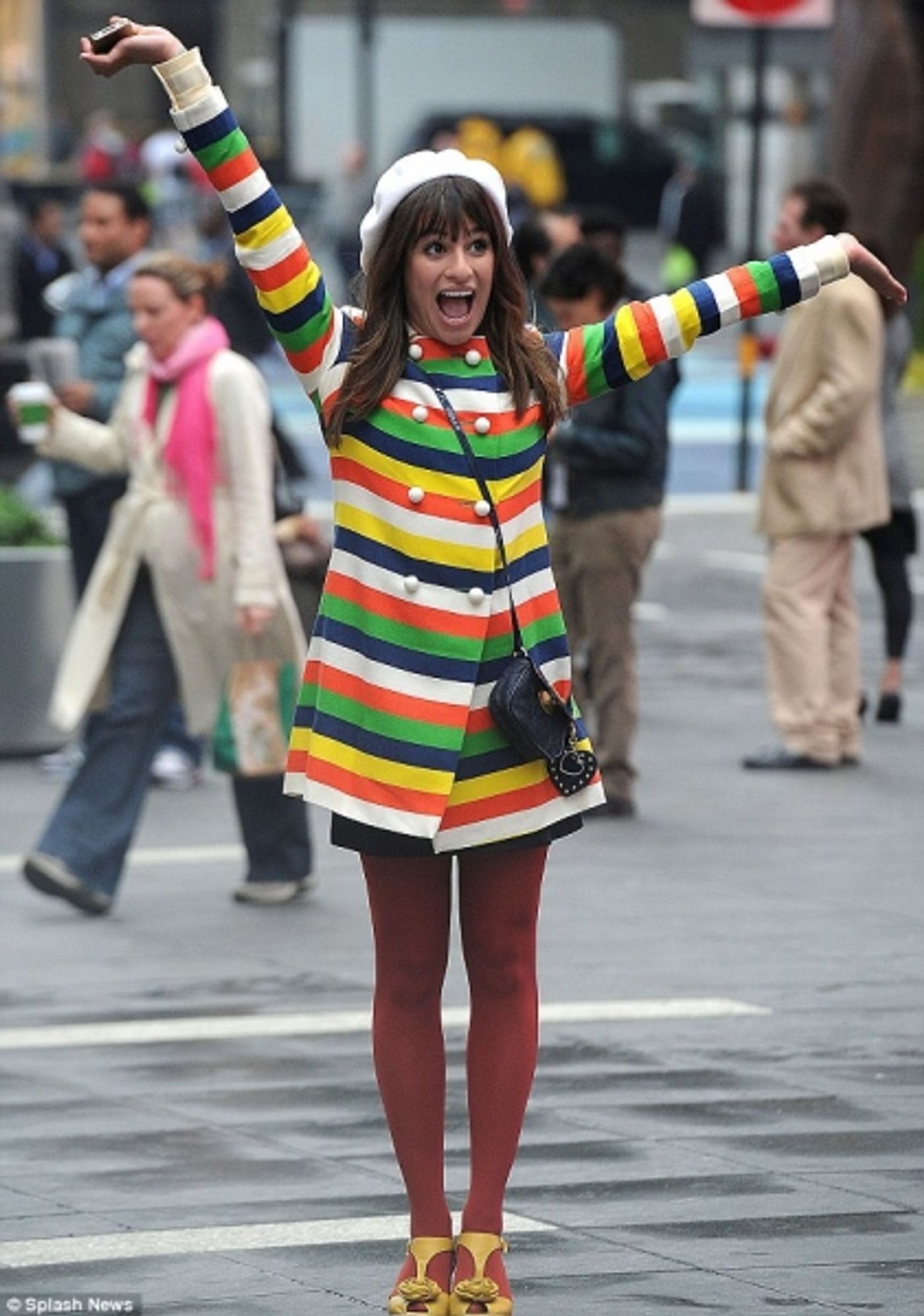 Photo Flash: GLEE Films in NYC! Photo Flash: GLEE Films in NYC! Image