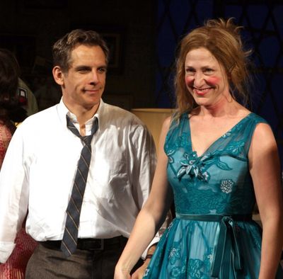 Ben Stiller & Edie Falco during the Broadway Opening Night Curtain Call for The House Photo