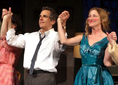 Ben Stiller & Edie Falco during the Broadway Opening Night Curtain Call for The House Photo