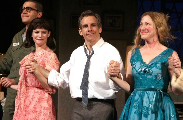Christopher Abbott, Jennifer Jason Leigh, Ben Stiller, Edie Falco during the Broadway Photo
