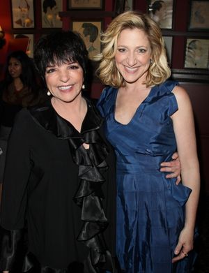 Liza Minnelli & Edie Falco attending the Broadway Opening Night After Party for The House Of Blue Leaves' in New York City. @ BroadwayWorld Liza Minnelli & Edie Falco attending the Broadway Opening Night After Party for The H Photo
