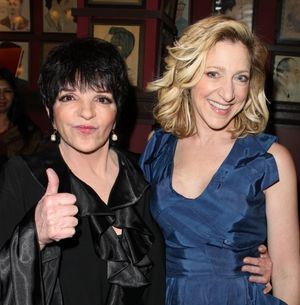Liza Minnelli & Edie Falco attending the Broadway Opening Night After Party for The House Of Blue Leaves' in New York City. @ BroadwayWorld Liza Minnelli & Edie Falco attending the Broadway Opening Night After Party for The H Photo
