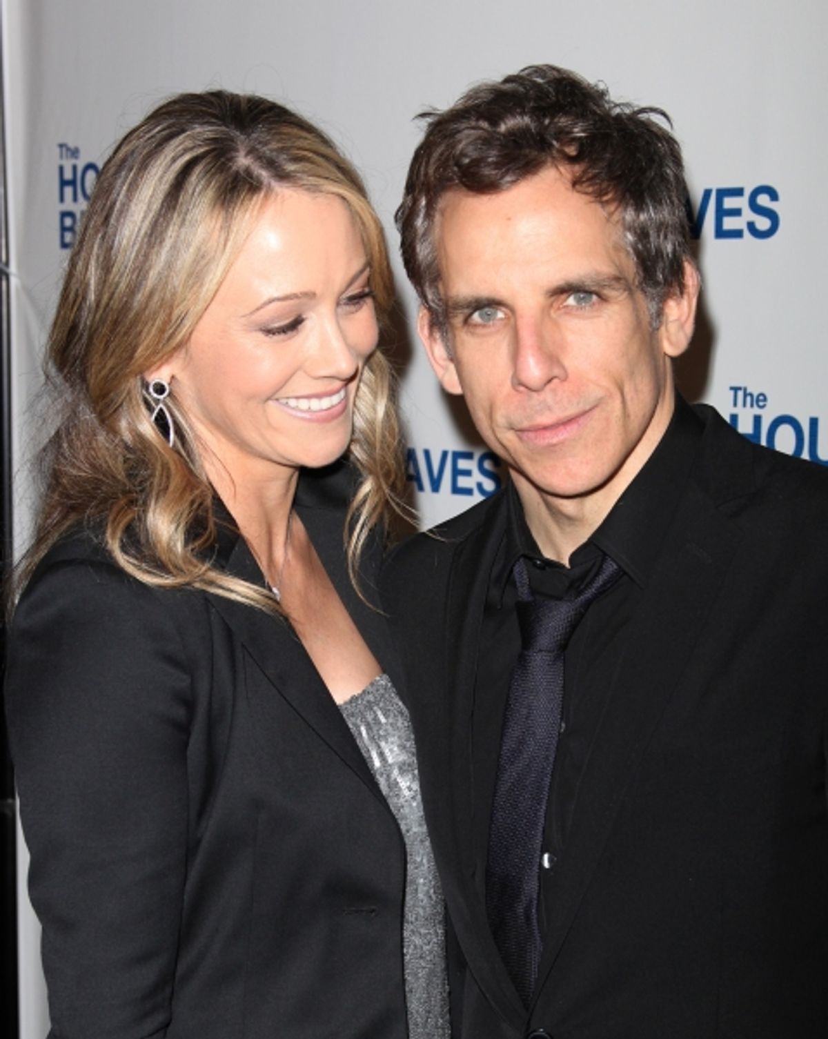 Christine Taylor and Ben Stiller attending the Broadway Opening Night After Party for The House Of Blue Leaves' in New York City. at 