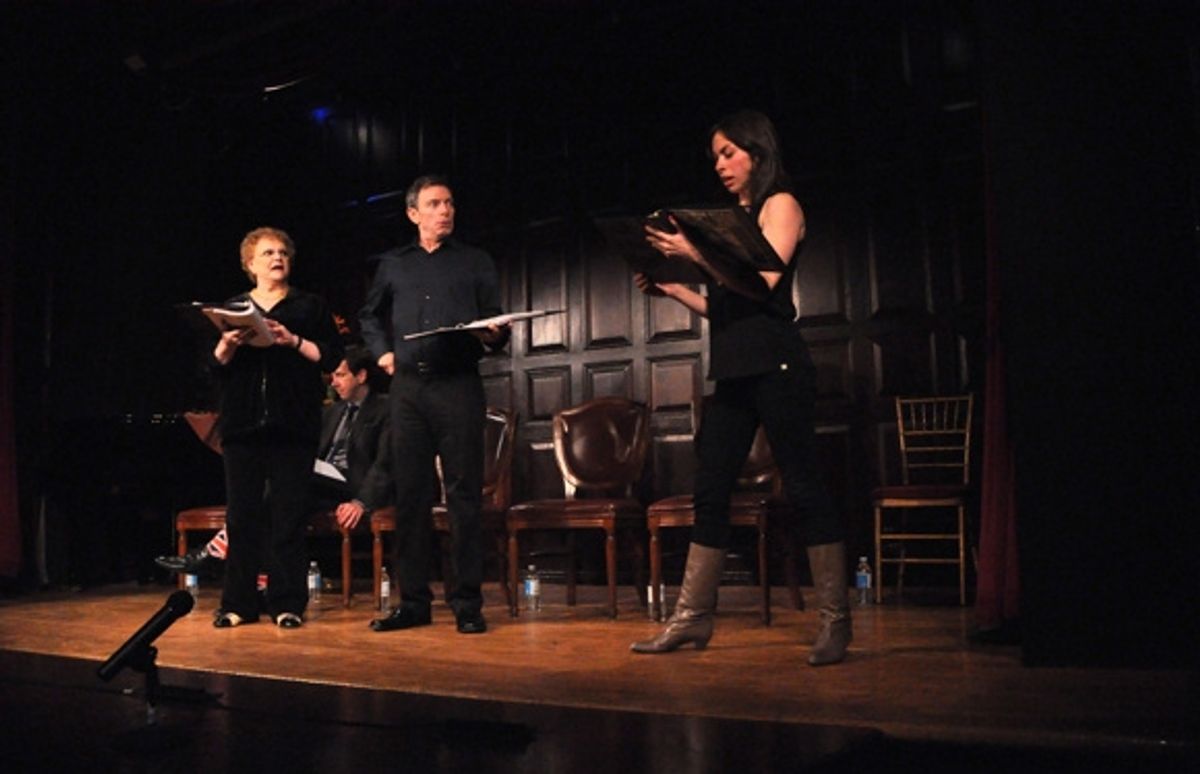 Carole Shelley, Arnie Burton and Emily Young at 