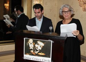 Brian d'Arcy James & Tyne Daly attending the Outer Critics Circle announcement for the 2010-2011 Theater Season Nominees at the Algonquin in New York City. @ BroadwayWorld Brian d'Arcy James & Tyne Daly attending the Outer Critics Circle announcement for th Photo