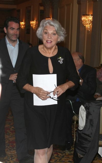 Brian d'Arcy James & Tyne Daly attending the Outer Critics Circle announcement for th Photo