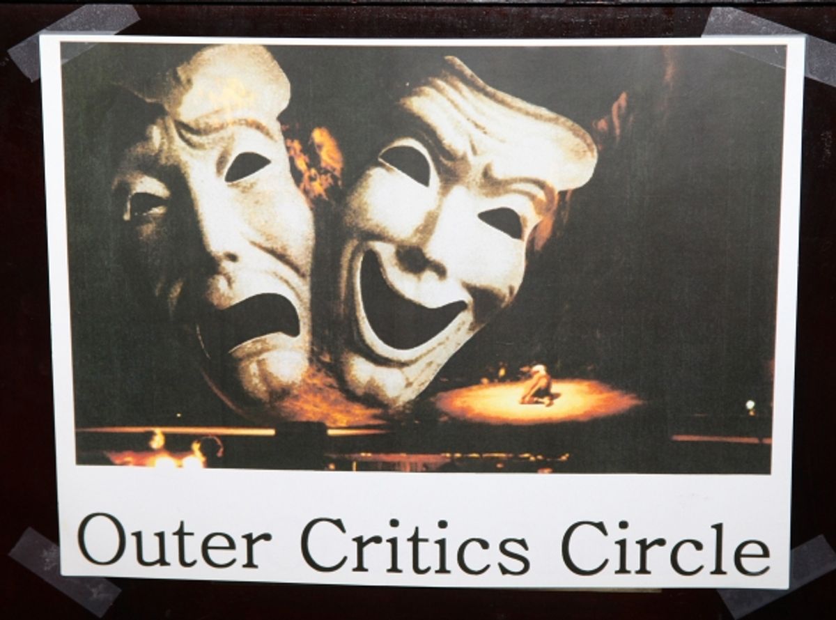 Brian d'Arcy James & Tyne Daly attending the Outer Critics Circle announcement for the 2010-2011 Theater Season Nominees at the Algonquin in New York City. at 