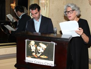 Brian d'Arcy James & Tyne Daly attending the Outer Critics Circle announcement for the 2010-2011 Theater Season Nominees at the Algonquin in New York City. @ BroadwayWorld Brian d'Arcy James & Tyne Daly attending the Outer Critics Circle announcement for th Photo
