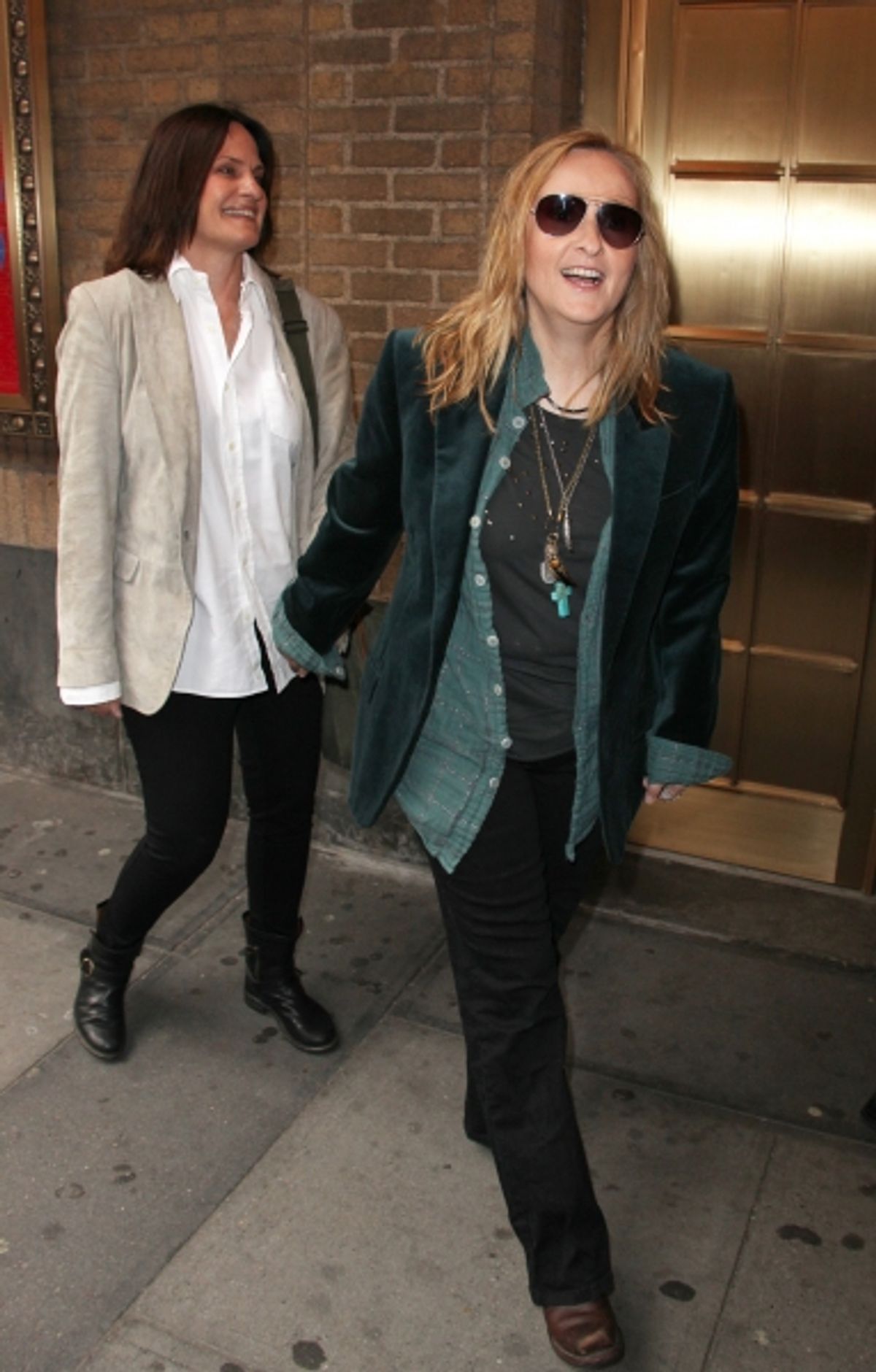 Linda Wallem & Melissa Etheridge attending the Broadway Opening Night Performance of 'The House Of Blue Leaves' at the Walter Kerr Theatre in New York City. at 