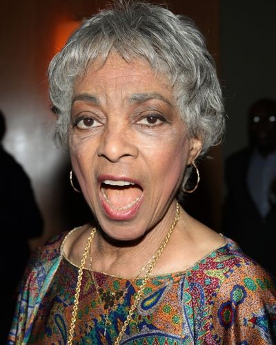 Ruby Dee attending the New Federal Theatre Press Conference at Trump Place, New York  Photo