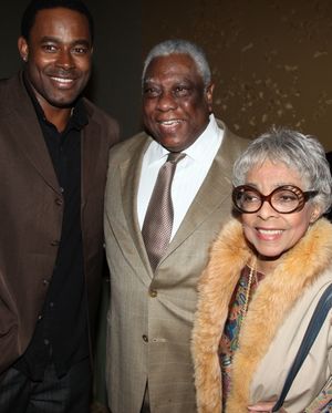 Lamman Rucker, Woodie King Jr. & Ruby Dee attending the New Federal Theatre Press Conference at Trump Place, New York City. @ BroadwayWorld Lamman Rucker, Woodie King Jr. & Ruby Dee attending the New Federal Theatre Press Con Photo