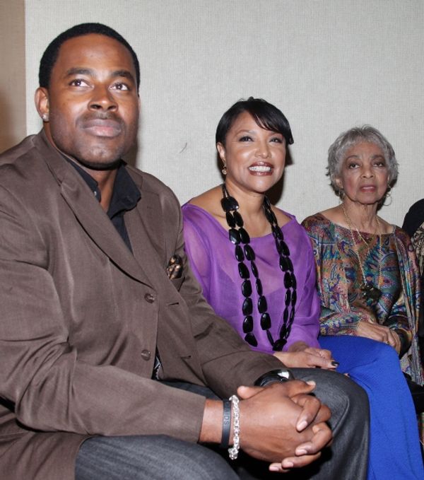 Lamman Rucker, Lynn Whitfield, Ruby Dee attending the New Federal Theatre Press Confe Photo