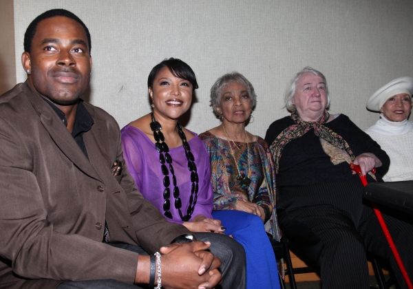 Lamman Rucker, Lynn Whitfield, Ruby Dee, Elizabeth I. McCann, Carla Pinza attending t Photo