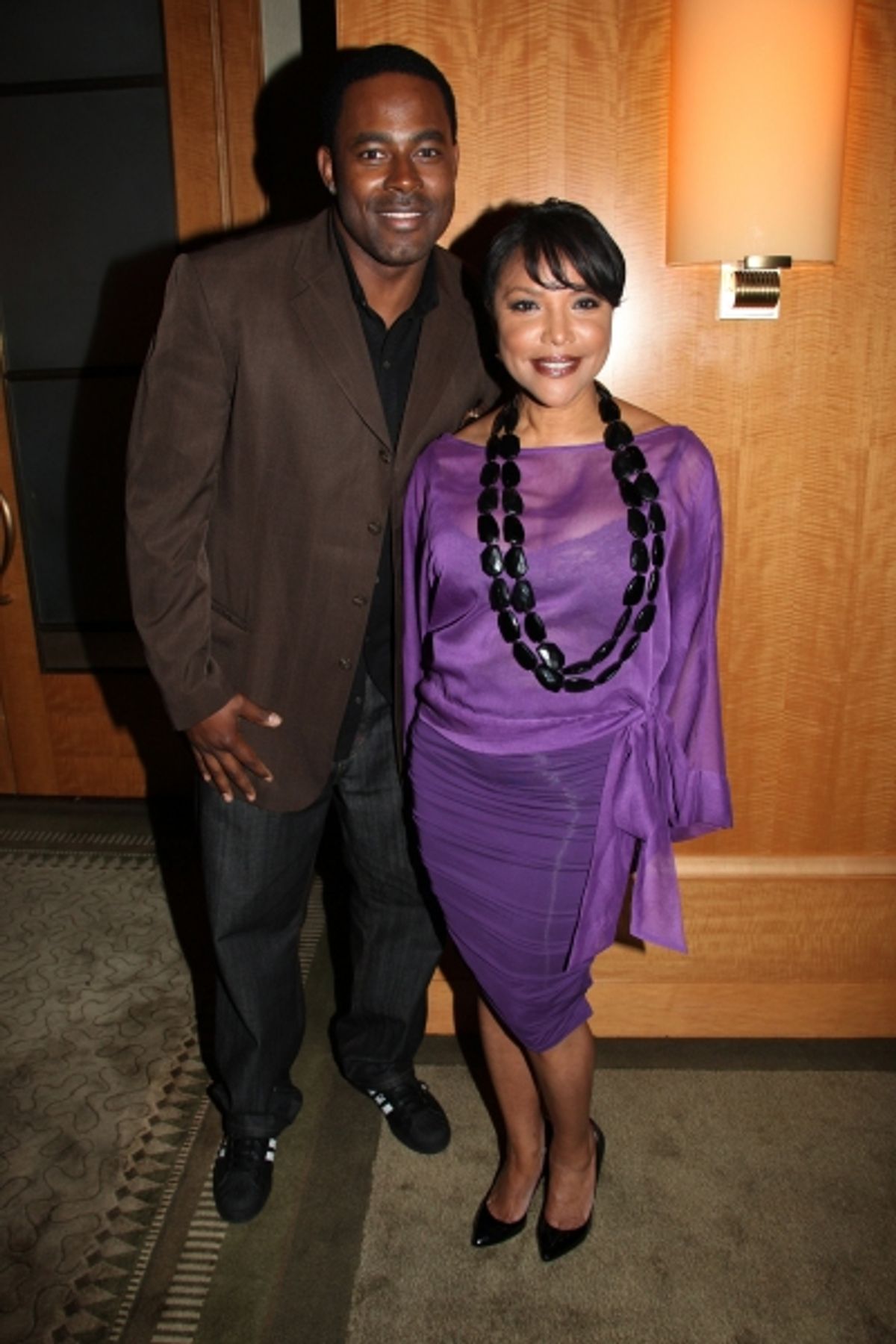 Lamman Rucker & Lynn Whitfield attending the New Federal Theatre Press Conference at Trump Place, New York City. at 