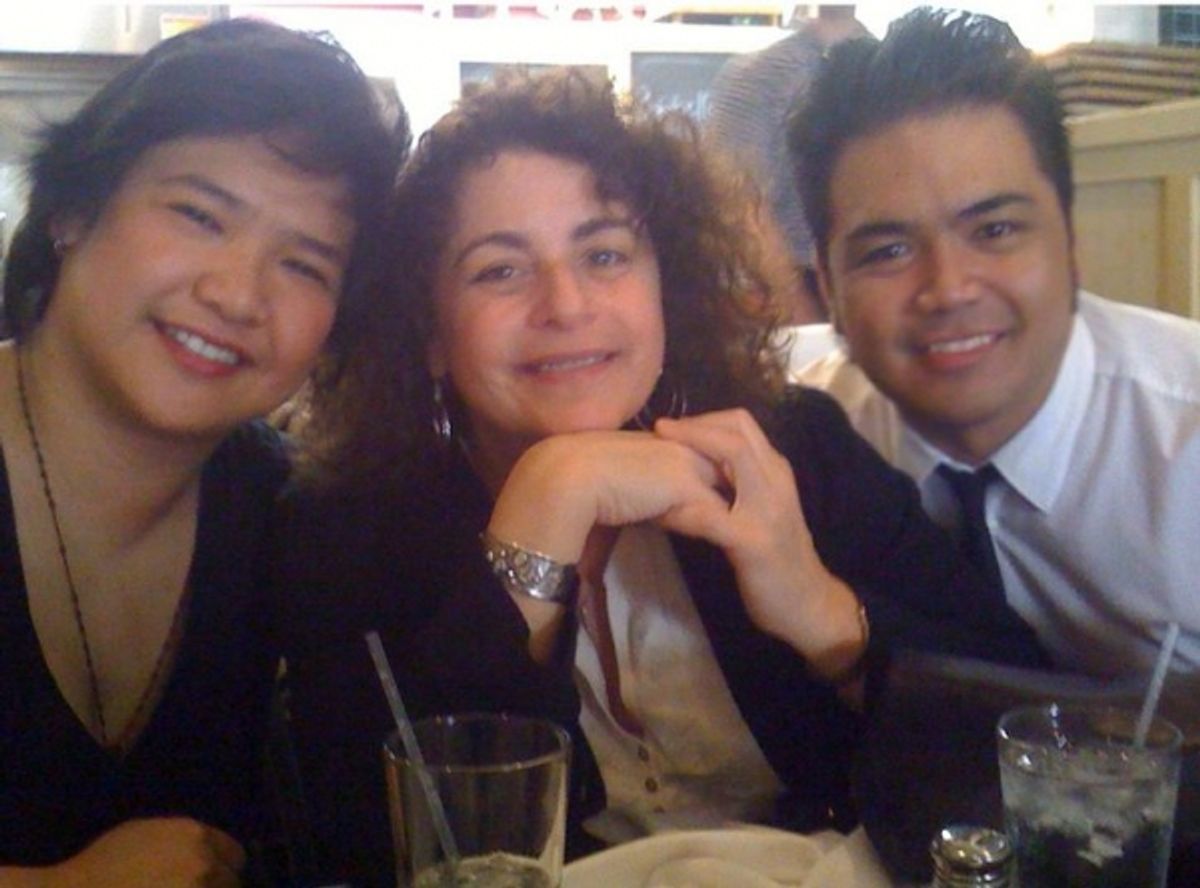 Jerianne Banson, Julie Larson, Enrico Banson at 