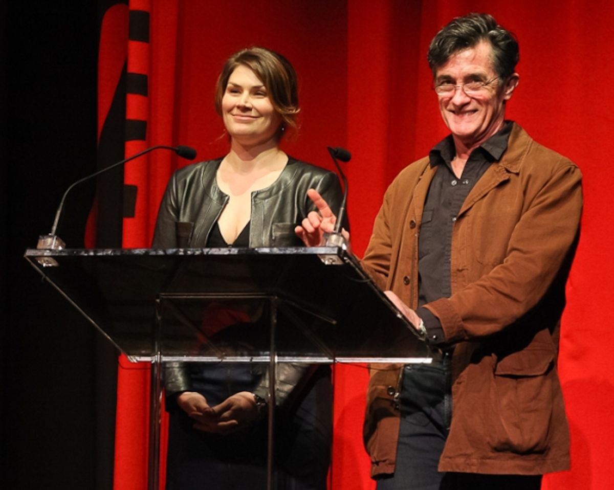Heidi Blickenstaff and Roger Rees at 