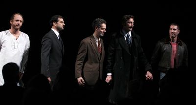 John Benjamin Hickey, Mark Harelik, Patrick Breen, Lee Pace & Luke McFarlane attendin Photo
