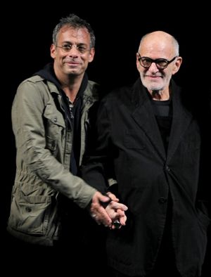 Joe Mantello & Larry Kramer attending the Broadway Opening Night Performance for 'The Normal Heart' in New York City. @ BroadwayWorld Joe Mantello & Larry Kramer attending the Broadway Opening Night Performance for 'Th Photo