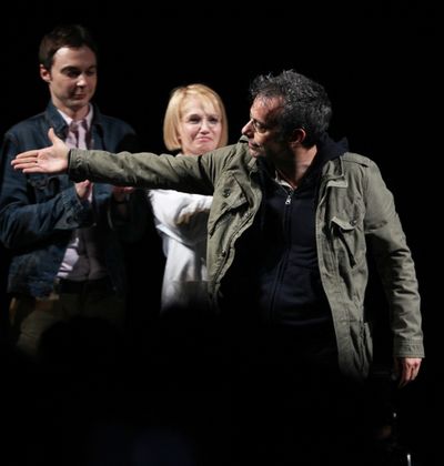 Jim Parsons & Ellen Barkin & Joe Mantello attending the Broadway Opening Night Perfor Photo