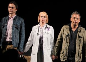 Jim Parsons, Ellen Barkin, Joe Mantello attending the Broadway Opening Night Performance for 'The Normal Heart' in New York City. @ BroadwayWorld Jim Parsons, Ellen Barkin, Joe Mantello attending the Broadway Opening Night Performa Photo