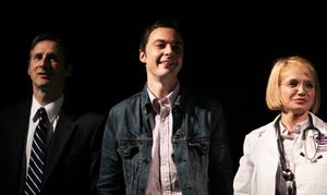 Richard Topal & Jim Parsons & Ellen Barkin attending the Broadway Opening Night Performance for 'The Normal Heart' in New York City. @ BroadwayWorld Richard Topal & Jim Parsons & Ellen Barkin attending the Broadway Opening Night Perfo Photo