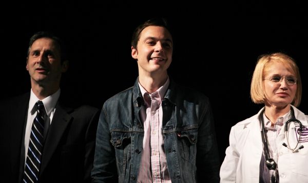 Richard Topal & Jim Parsons & Ellen Barkin attending the Broadway Opening Night Perfo Photo