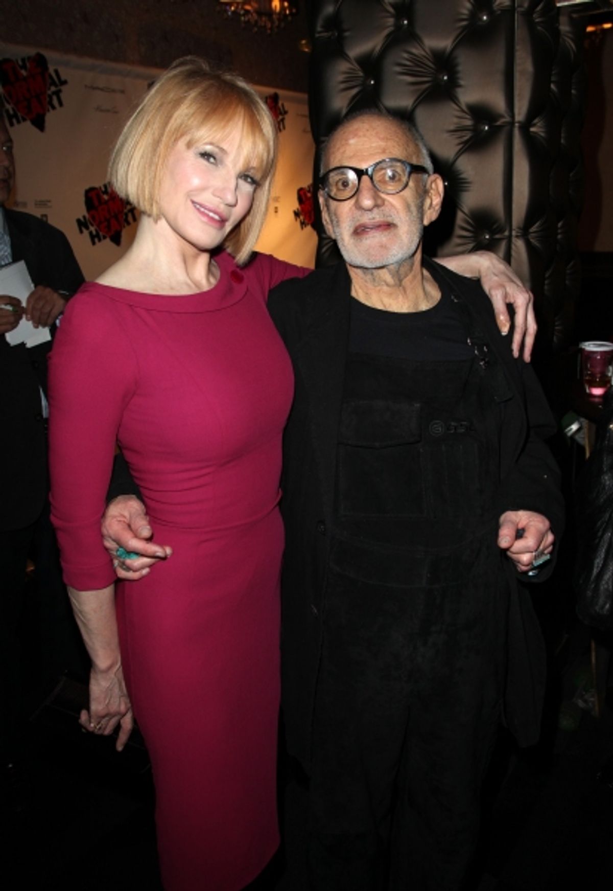 Ellen Barkin & Larry Kramer attending the Broadway Opening Night After Party for 'The Normal Heart' in New York City. at 