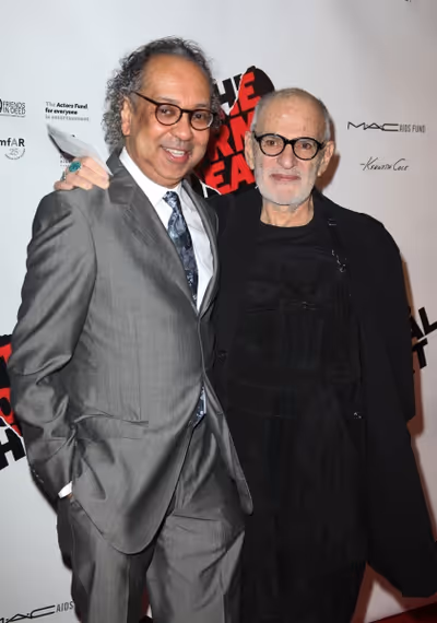 George C. Wolfe & Larry Kramer attending the Broadway Opening Night Performance  for  Photo