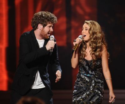 Casey Abrams and Haley Reinhart  Photo
