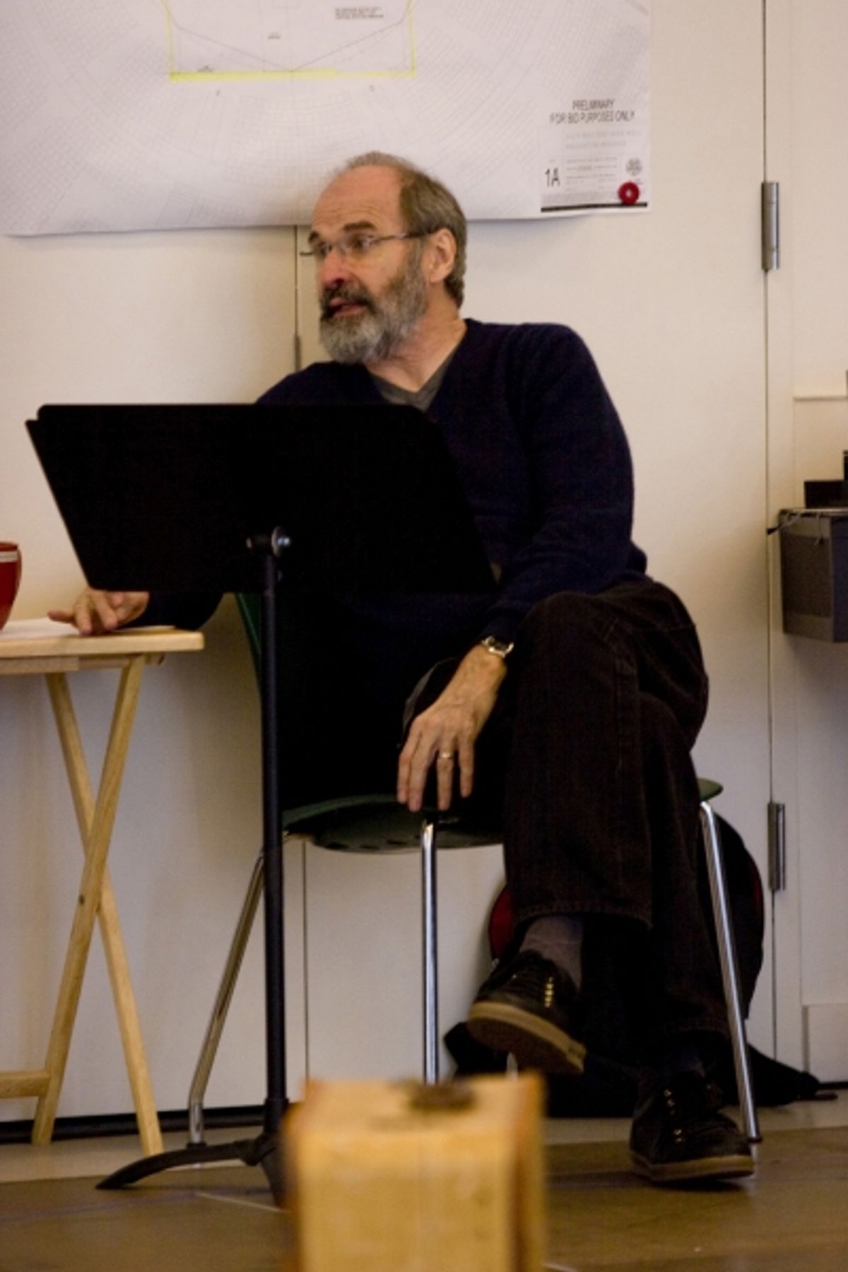Director Daniel Sullivan in rehearsal for the Shakespeare in the Park production of All's Well That Ends Well, running in repertory at the Delacorte Theater June 6 - July 30.  Photo credit: Nella Vera.  at 