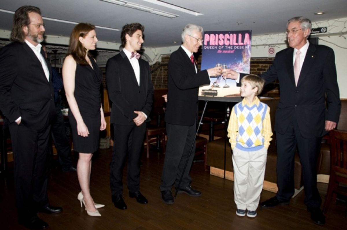 C.David Graham, Jessica Phillips, Nick Adams, Tony Sheldon, Luke Mannikus & Australian Consul General Phillip Scanlan at 