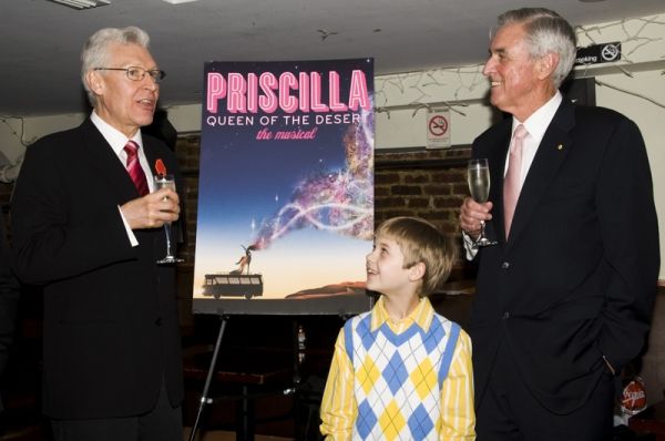 Tony Sheldon, Luke Mannikus, Australian Consul General Phillip Scanlan Photo