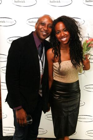 Varris Holmes + cast member Whitney White @ BroadwayWorld Varris Holmes + cast member Whitney White Photo