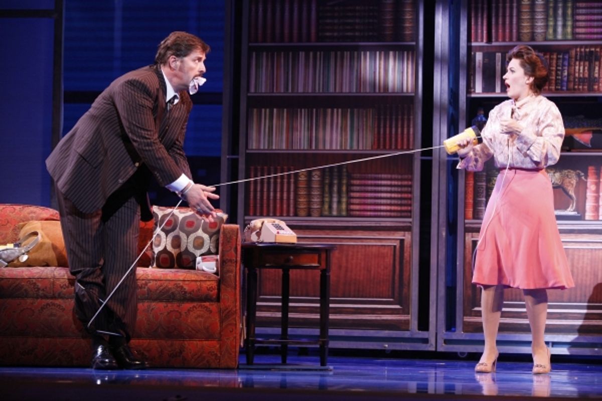 Joseph Mahowald as Mr. Hart and Mamie Parris as Judy at 