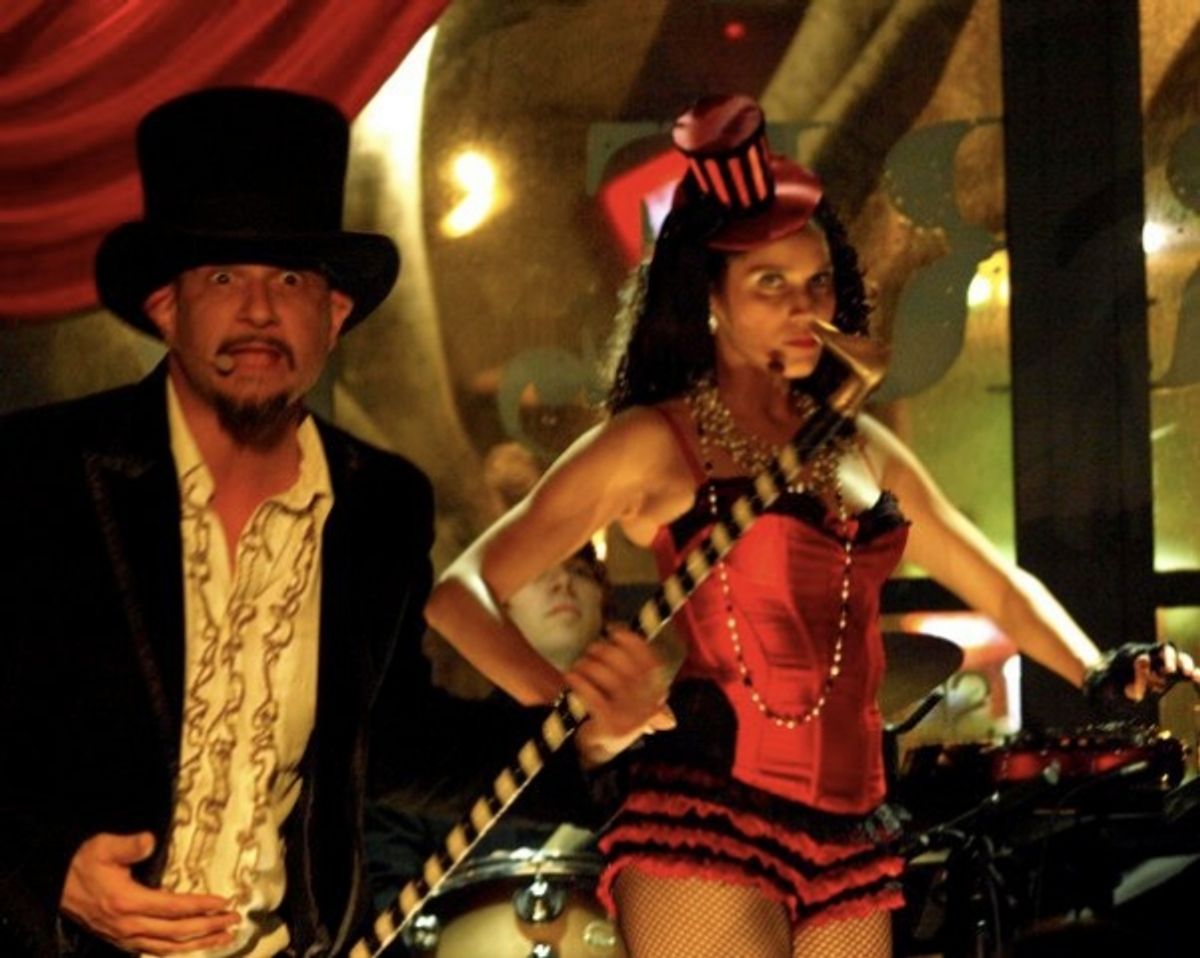 Jason Paige and Thalia Thiesfied at 