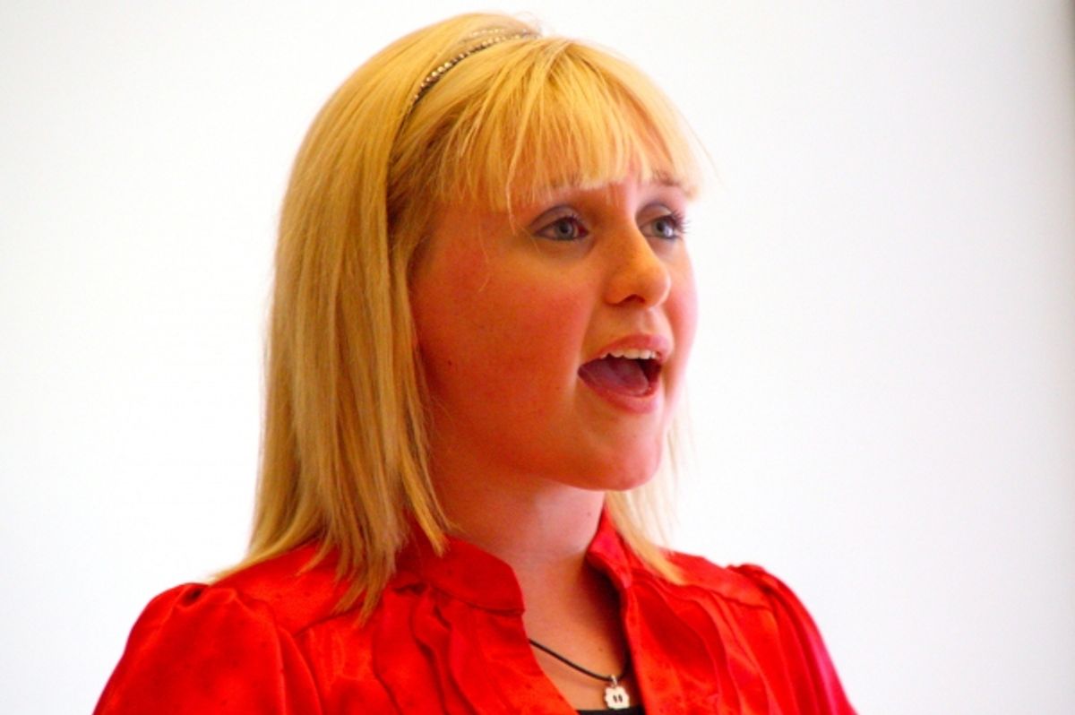 Madison Kerth gives an impromptu performance upon request at 