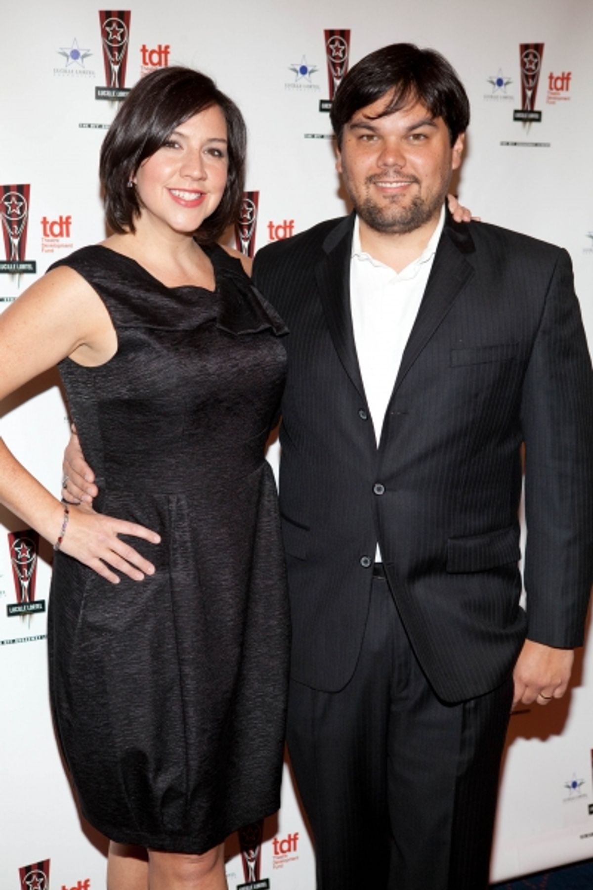 Kristin Anderson Lopez and Bobby Lopez at 