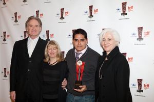 Kevin Kline, Kristoffer Diaz, and Olympia Dukakis Photo