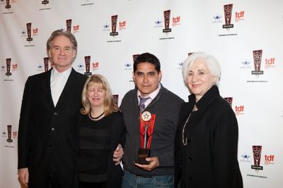 Kevin Kline, Kristoffer Diaz, and Olympia Dukakis Photo