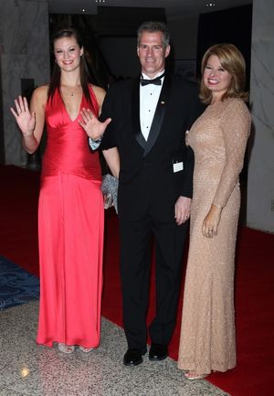 Ayla Brown, Scott Brown, and Gail Huff attending the White House Correspondents' Association (WHCA) dinner at the Washington Hilton Hotel in Washington, D.C. on April 30, 2011 © Walter McBride / WM Photography / Retna Ltd. @ BroadwayWorld Ayla Brown, Scott Brown, and Gail Huff attending the White House Correspondents' Ass Photo