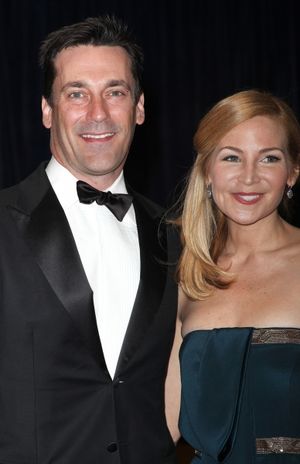 Jon Hamm & Jennifer Westfeldt attending the White House Correspondents' Association (WHCA) dinner at the Washington Hilton Hotel in Washington, D.C. on April 30, 2011 © Walter McBride / WM Photography / Retna Ltd. @ BroadwayWorld Jon Hamm & Jennifer Westfeldt attending the White House Correspondents' Association Photo
