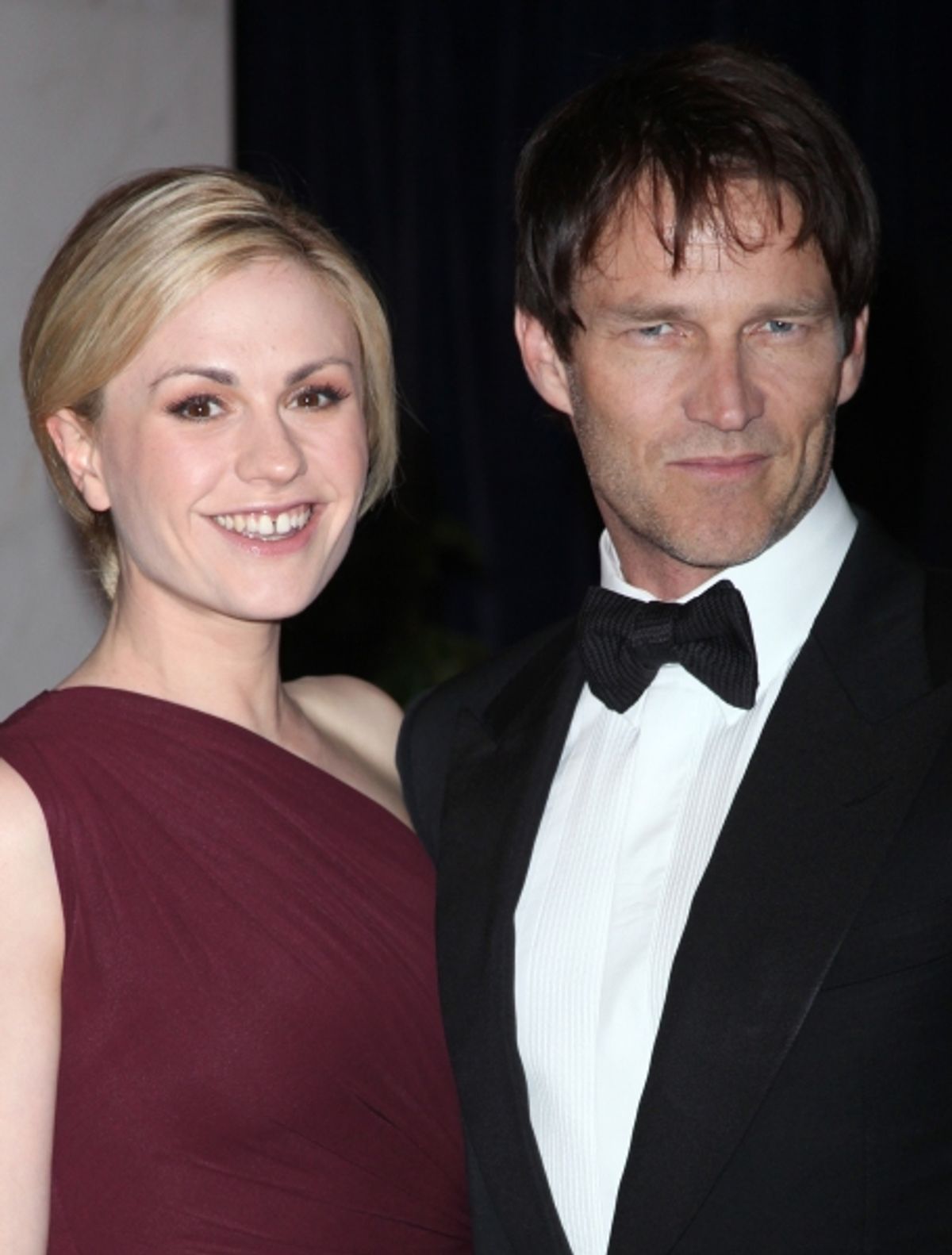 Anna Paquin & Stephen Moyer attending the White House Correspondents' Association (WHCA) dinner at the Washington Hilton Hotel in Washington, D.C.. Ã‚Â© Walter McBride / WM Photography / Retna Ltd. at 
