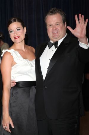 Eric Stonestreet and wife Katherine Tokarz attending the White House Correspondents' Association (WHCA) dinner at the Washington Hilton Hotel in Washington, D.C.. © Walter McBride / WM Photography / Retna Ltd. @ BroadwayWorld Eric Stonestreet and wife Katherine Tokarz attending the White House Correspondents' Photo