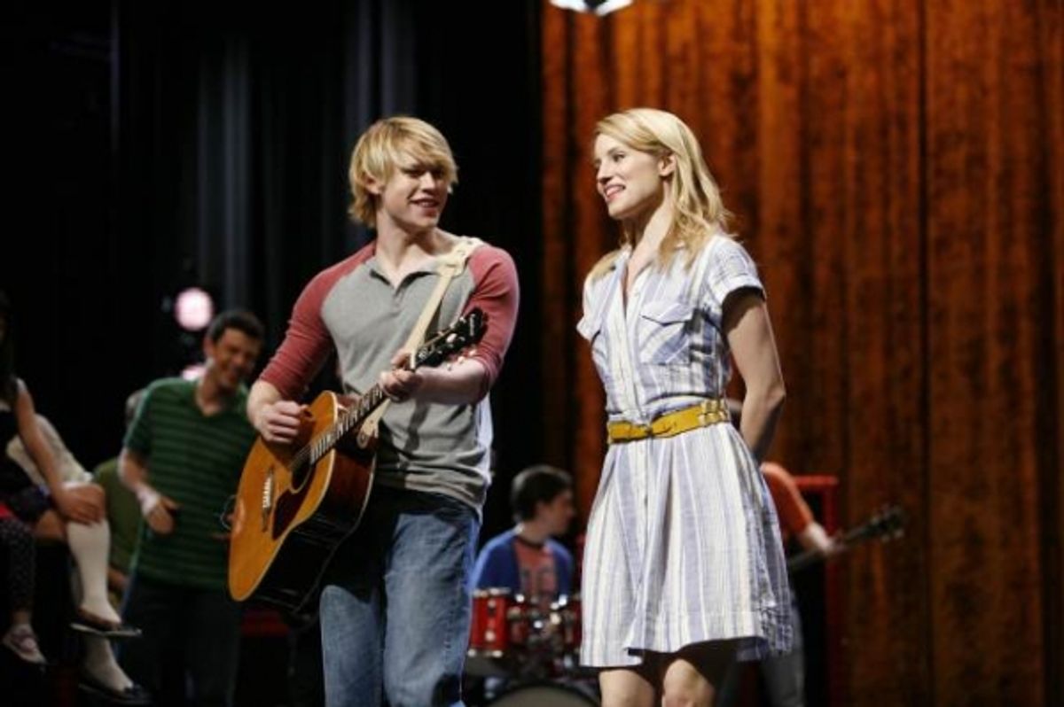 Chord Overstreet, Dianna Agron at 